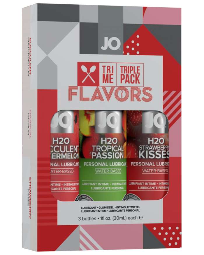 JO Tri-Me Lubricant Flavors Triple Pack