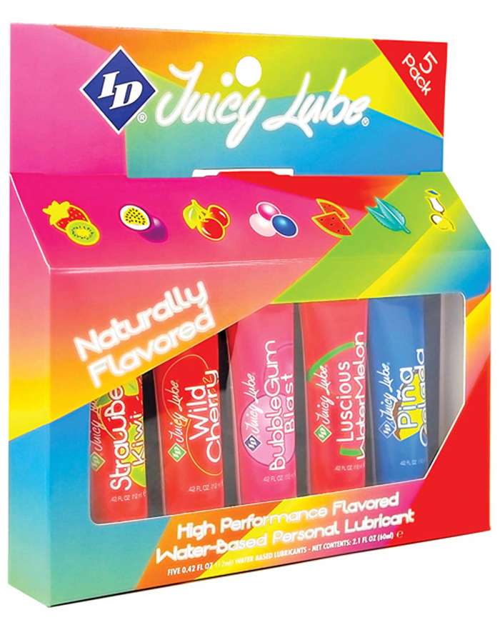 ID Juicy Flavored Water Based Lubricant Sampler Bundle