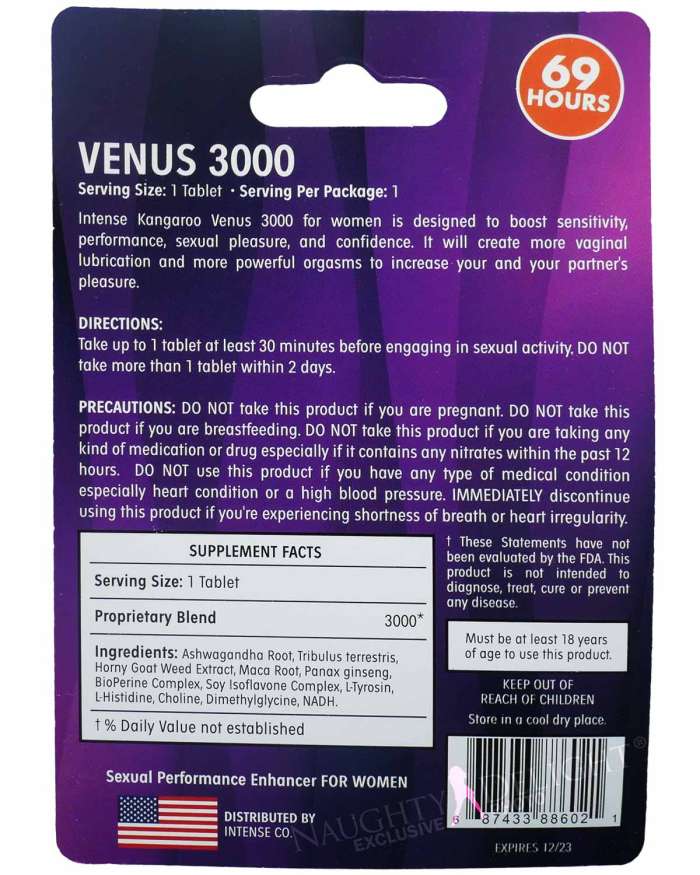 Kangaroo for Women Intense Venus 3000 (Lot Expiration: 12/2025, CLEARANCE SALE)