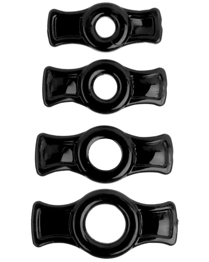 Doc Johnson TitanMen Tools Cock Ring Set (Pack of 4)