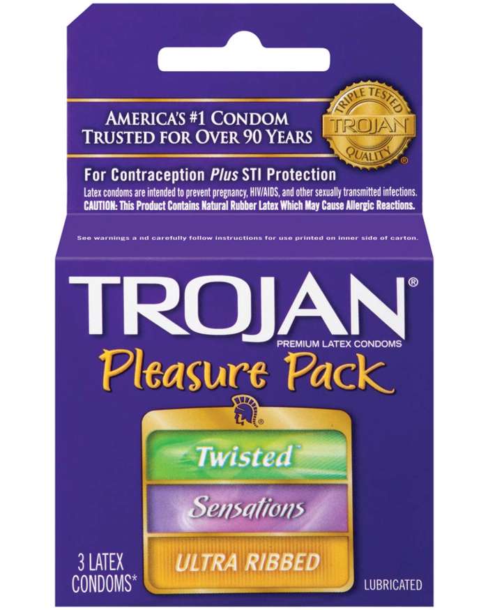 Trojan Pleasure Pack Latex Condoms